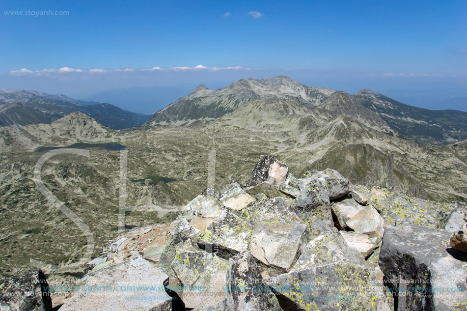 Изглед от връх Каменица към Връх Полежан, Пирин