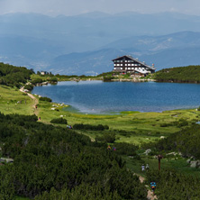 Lake Bezbog and Bezbog hut, Pirin Mountain