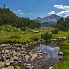 Планинска река и Връх Бъндеришки Чукар, Пирин - Снимки от България, Курорти, Туристически Дестинации