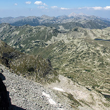 Изглед от връх Каменица към връх Вихрен и Връх Кутело, Пирин - Снимки от България, Курорти, Туристически Дестинации