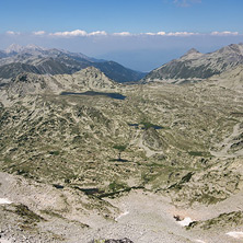 Изглед от връх Каменица към Връх Полежан, Връх Вихрен и Връх Кутело, Пирин - Снимки от България, Курорти, Туристически Дестинации