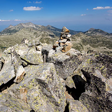 Изглед от връх Каменица към връх Вихрен и Връх Полежан, Пирин - Снимки от България, Курорти, Туристически Дестинации