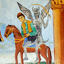 Стенопис на Дявол, Манастира с Дяволите, Чуриловски манастир Свети Георги, Благоевградска област