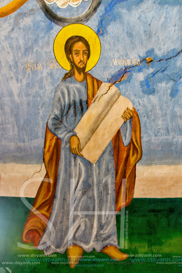 Моисей, Манастира с Дяволите, Чуриловски манастир Свети Георги, Благоевградска област