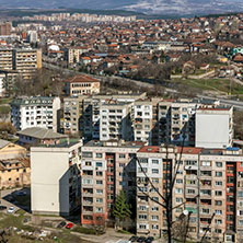 Поглед към Перник от крепостта Кракра, Област Перник