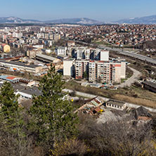 Поглед към Перник от крепостта Кракра, Област Перник