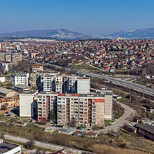 Поглед към Перник от крепостта Кракра, Област Перник