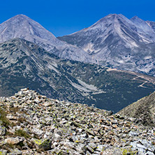 Върховете Вихрен и Кутело, Изглед от връх Полежан, Пирин
