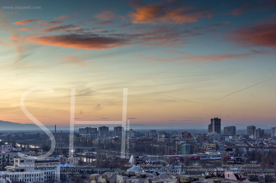 Пловдив Залез, изглед от Небет тепе