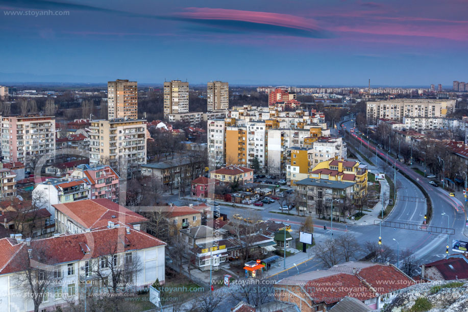 Пловдив Залез, изглед от Небет тепе