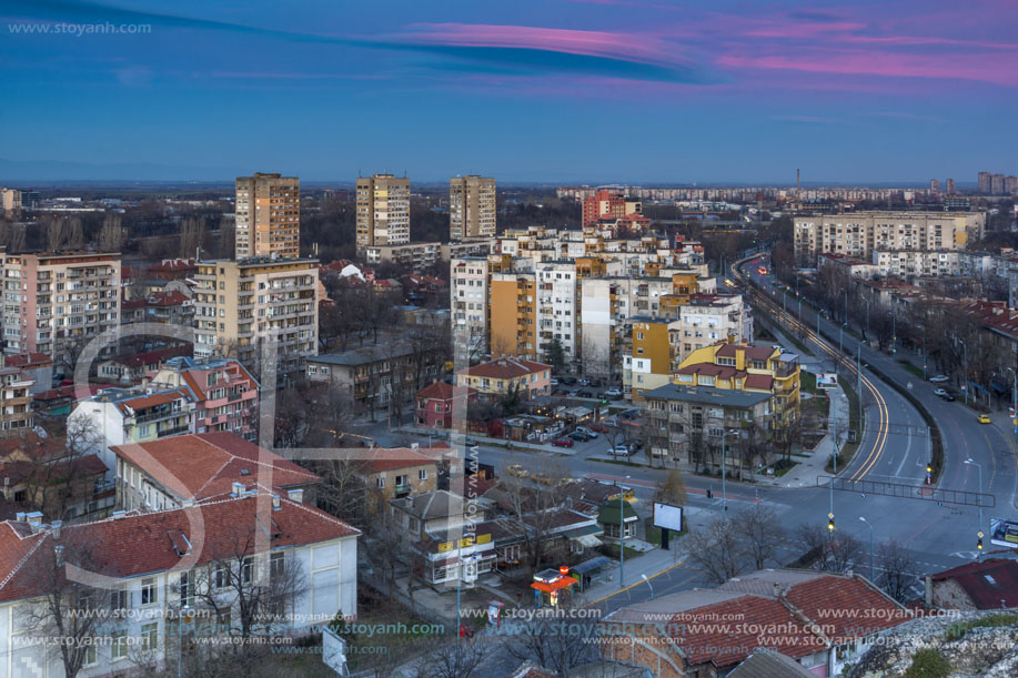 Пловдив Залез, изглед от Небет тепе