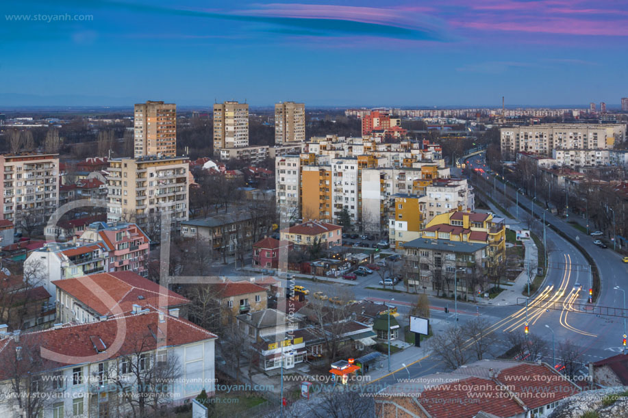 Пловдив Залез, изглед от Небет тепе