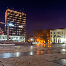 Пловдив, Площад централен през нощта, Област Пловдив - Снимки от България, Курорти, Туристически Дестинации
